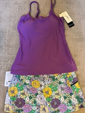 Sporti XL Swim Skort with Shorts and Profile by Gottex 16 Tankini Top